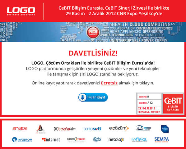 29 Kasım – 2 Aralık’ta CeBIT Bilişim Eurasia’dayız!